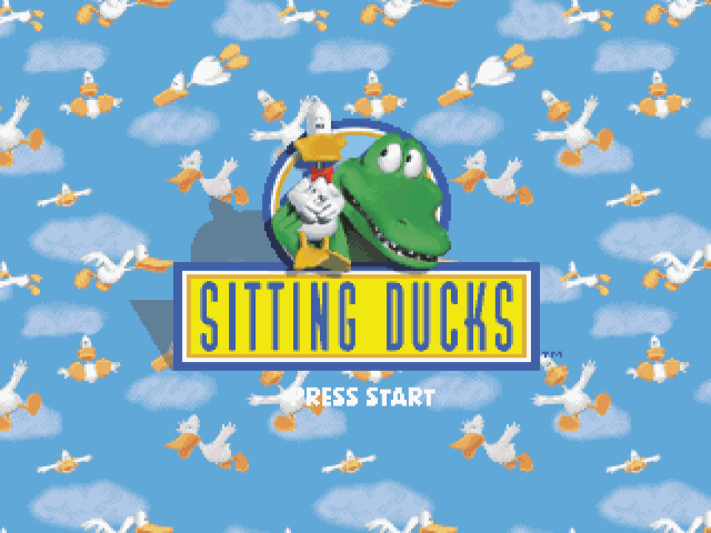 Sitting Ducks title screen for Playstation